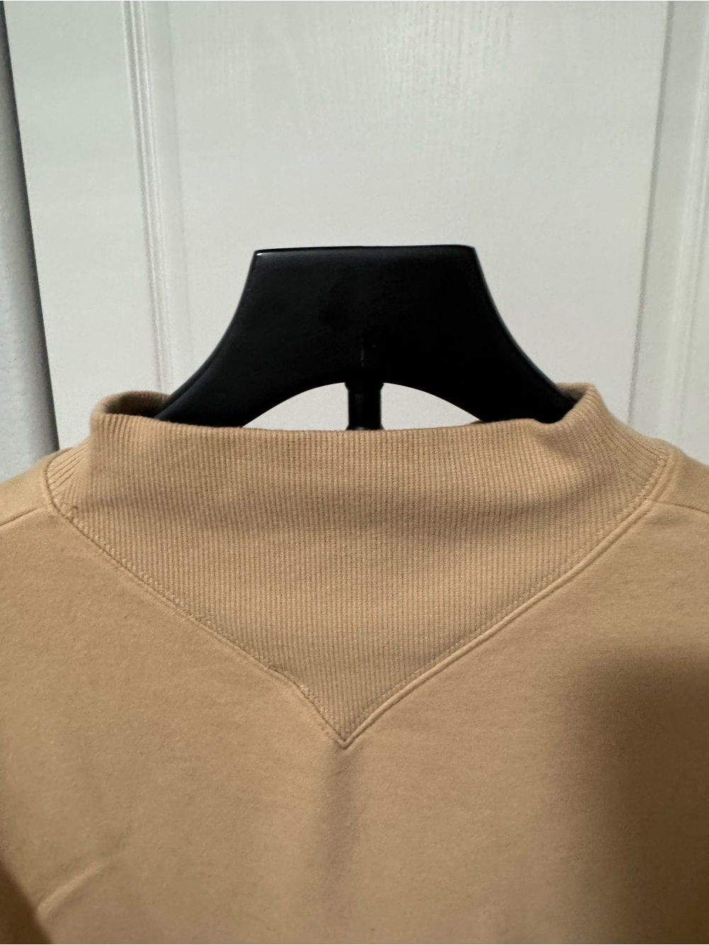 ALO Yoga Women's Cowlneck Sweatshirt in Light Tan - Picture 5 of 6